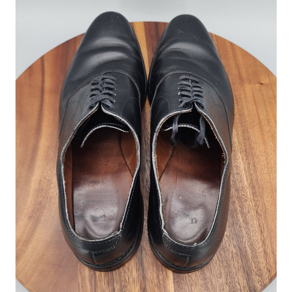 Allen Edmonds Carlyle Oxfords Men\'s 11 B Black Leather Plain Toe Dress Shoes main image 11